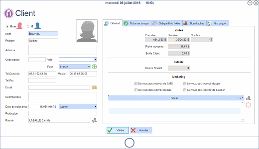 Fiche Client